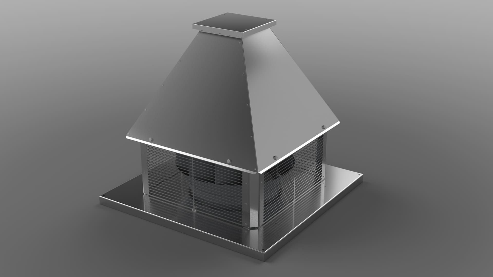 CTF (380V) Horizontal Throw Roof Type Radial Fan