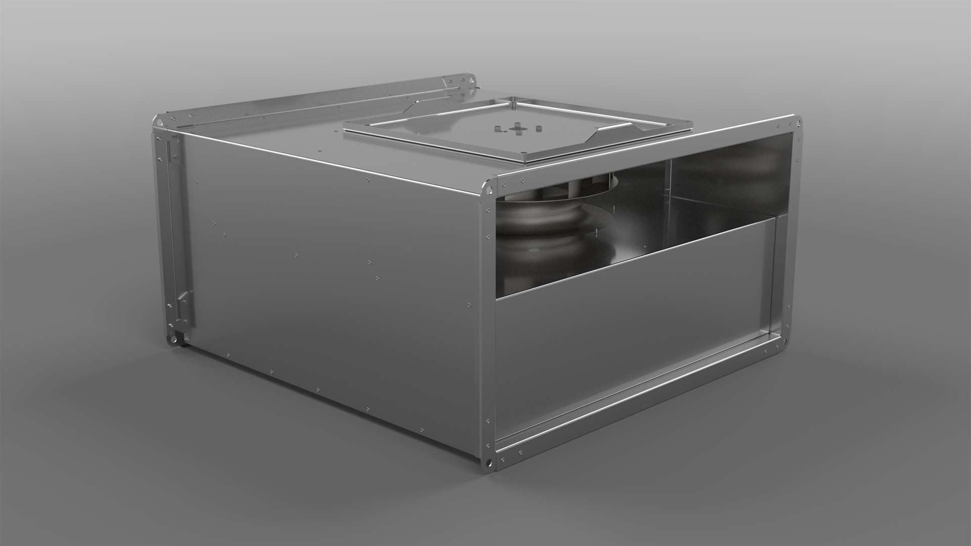 D-KTF Rectangular Duct Type In-Line Fan